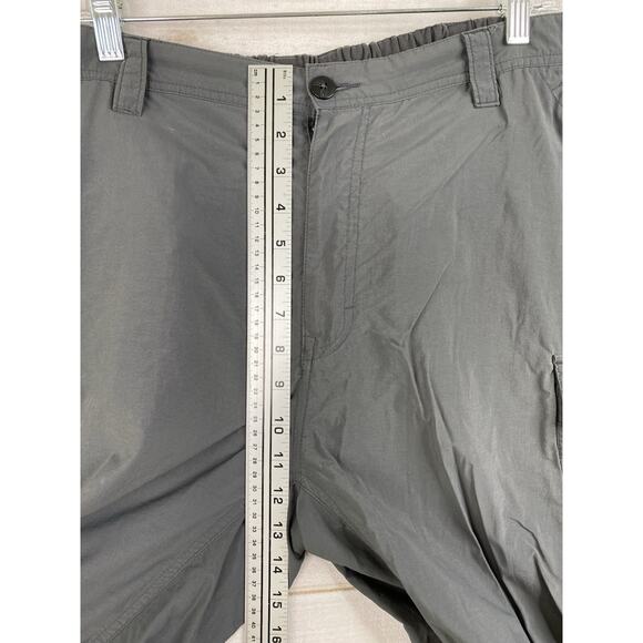 REI Co-op Convertible Pants Men's Size XL x 36L Gray Zip Off Leg Hiking Fishing - Picture 4 of 11